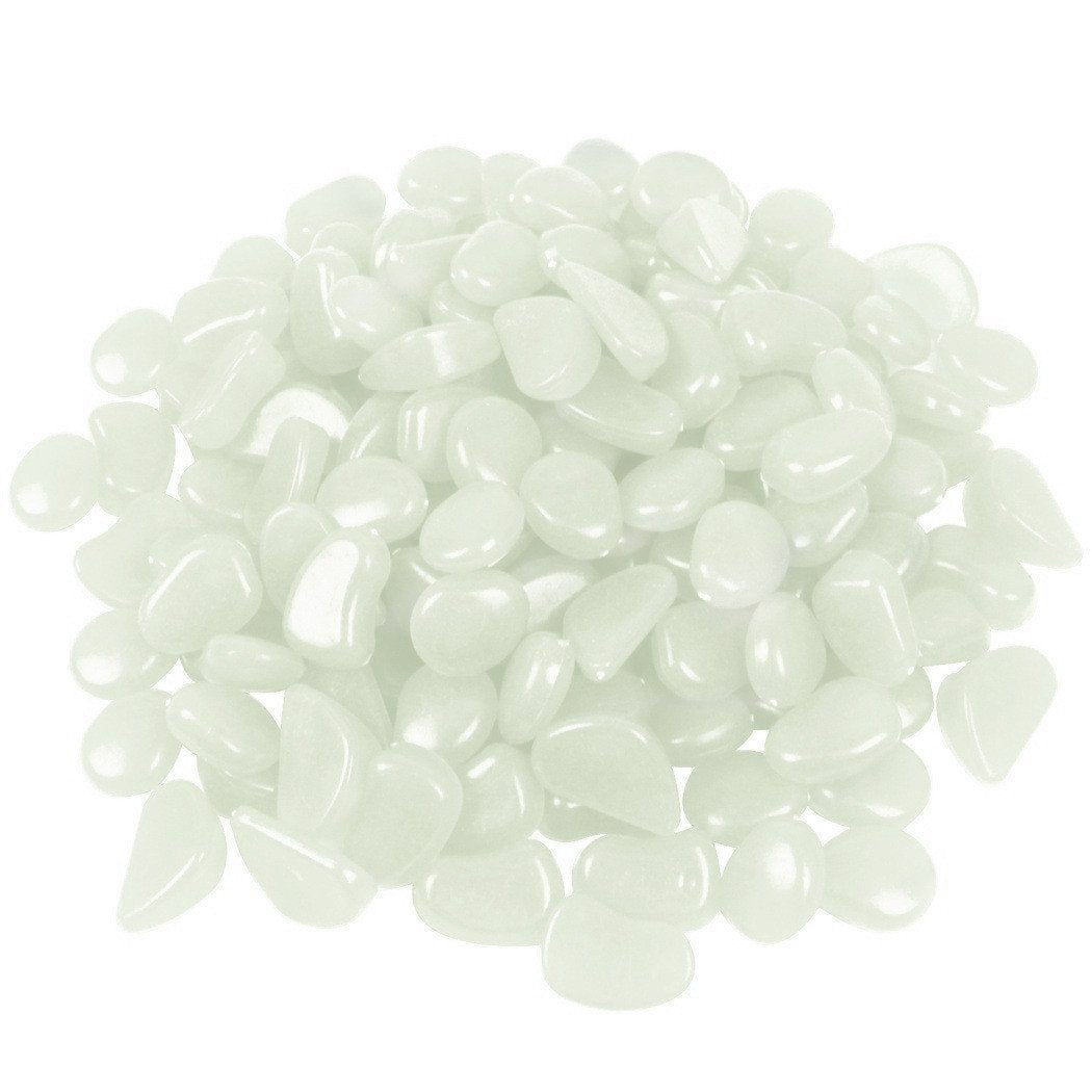 4.8Lbs 1000Pcs Glow in The Dark Stones Pebbles Blue, Azure