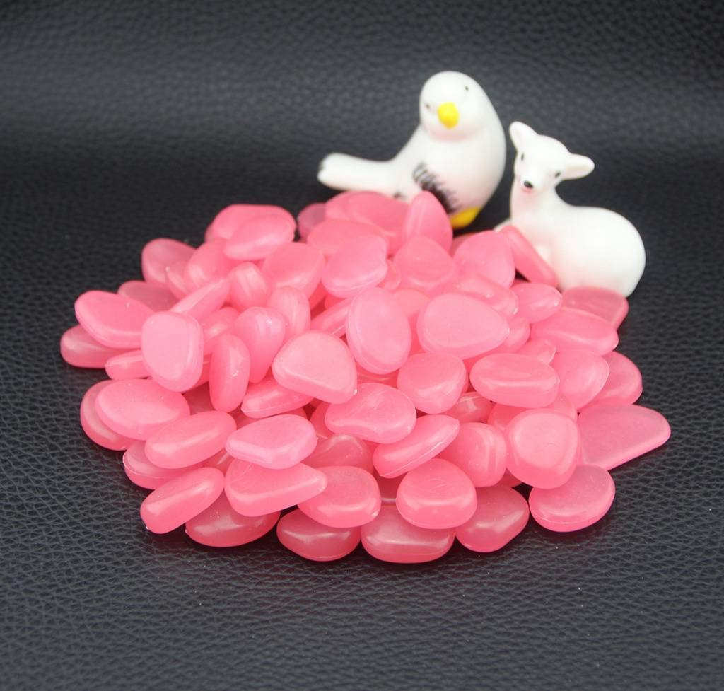 4.8Lbs 1000Pcs Glow in The Dark Stones Pebbles Blue, Azure