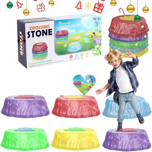 Light Up Stepping Stones for Kids,Glow Light Up Stepping Stones for Kids,Light Up Stepping Stones,Color Changing Stepping Stones,Sensory Glow Balance Stepping Stones for Toddlers