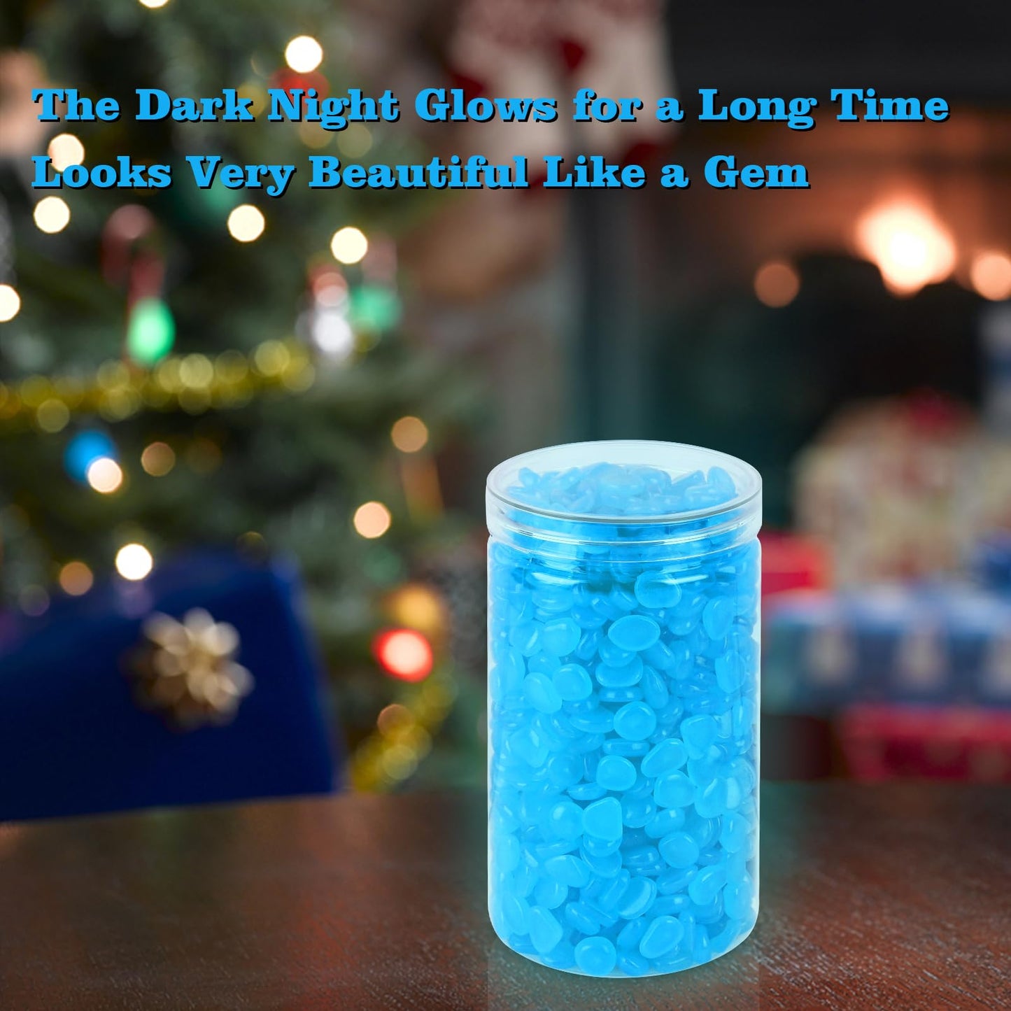 700 PCS Glowing Rocks Luminous Glow Stones Glow in The Dark Rocks for Fish Tank Aquarium Lawn Patio Garden Outdoor Decor and DIY Ideas (Multicolor)